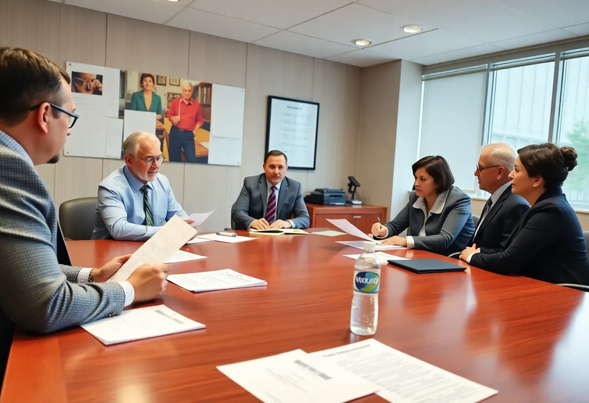 Meeting between CMS and Mecklenburg County officials discussing budget