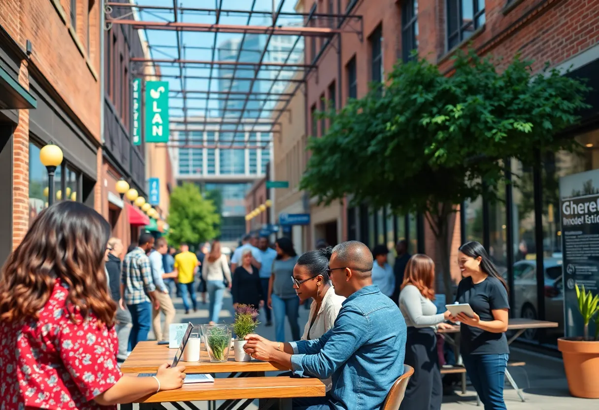 A dynamic business environment in Columbia SC with various start-ups and tech companies.