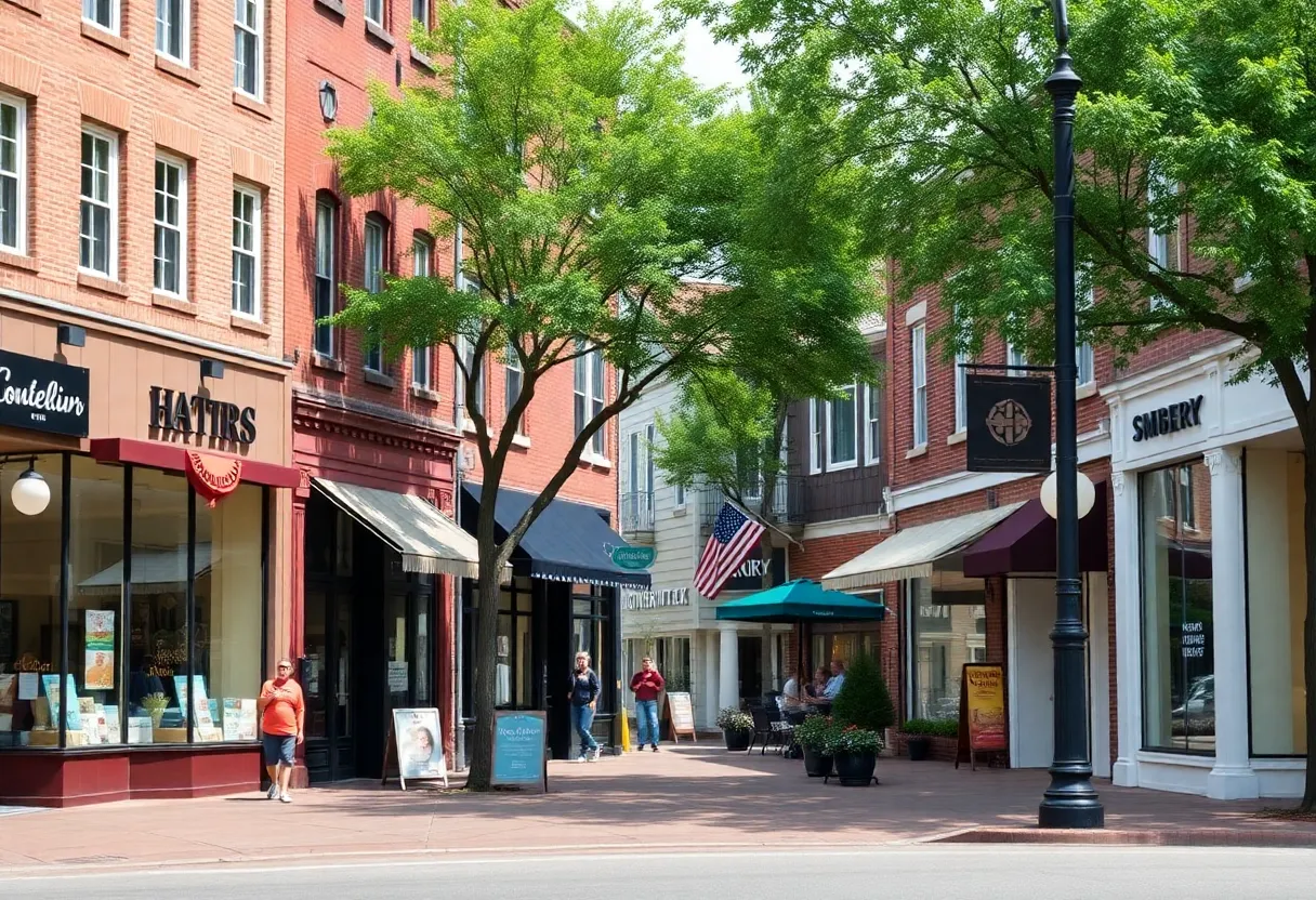 Downtown Columbia SC featuring small businesses