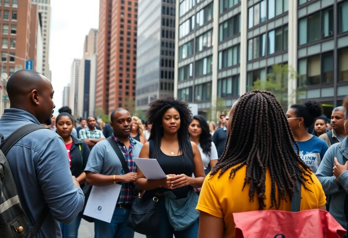 Residents of Charlotte discussing federal enforcement actions