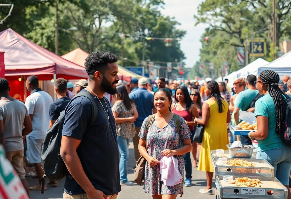 Vibrant community event in Columbia SC with participants enjoying local culture.