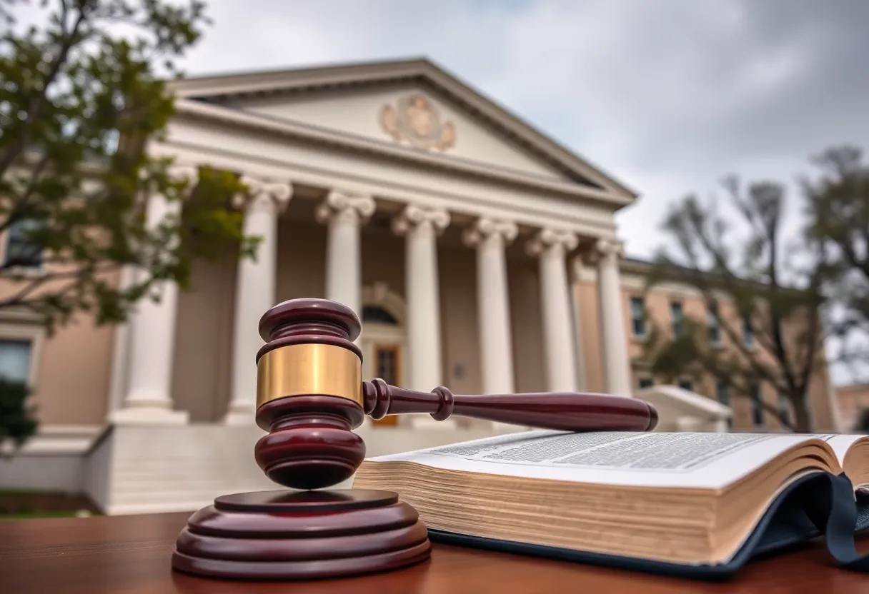 Exterior of a courthouse symbolizing justice and legal proceedings in North Carolina.