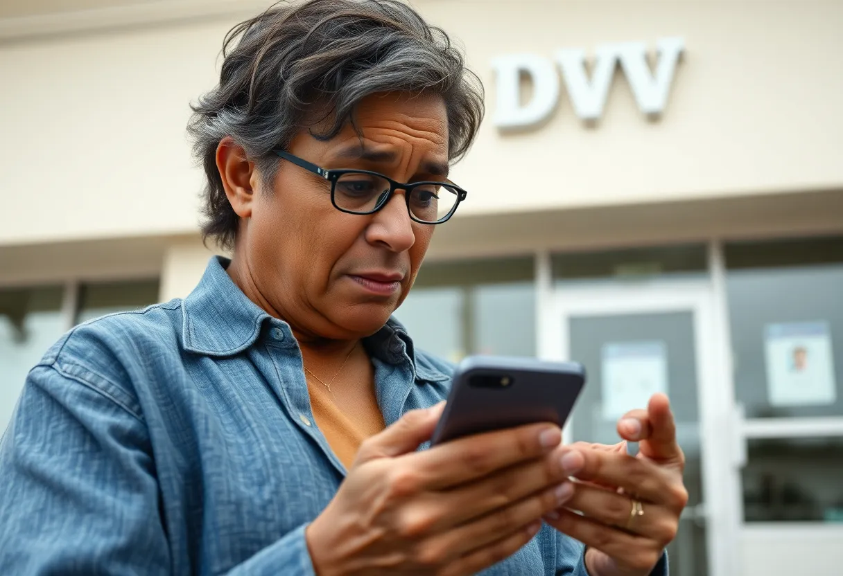 North Carolina resident analyzing a scam text message