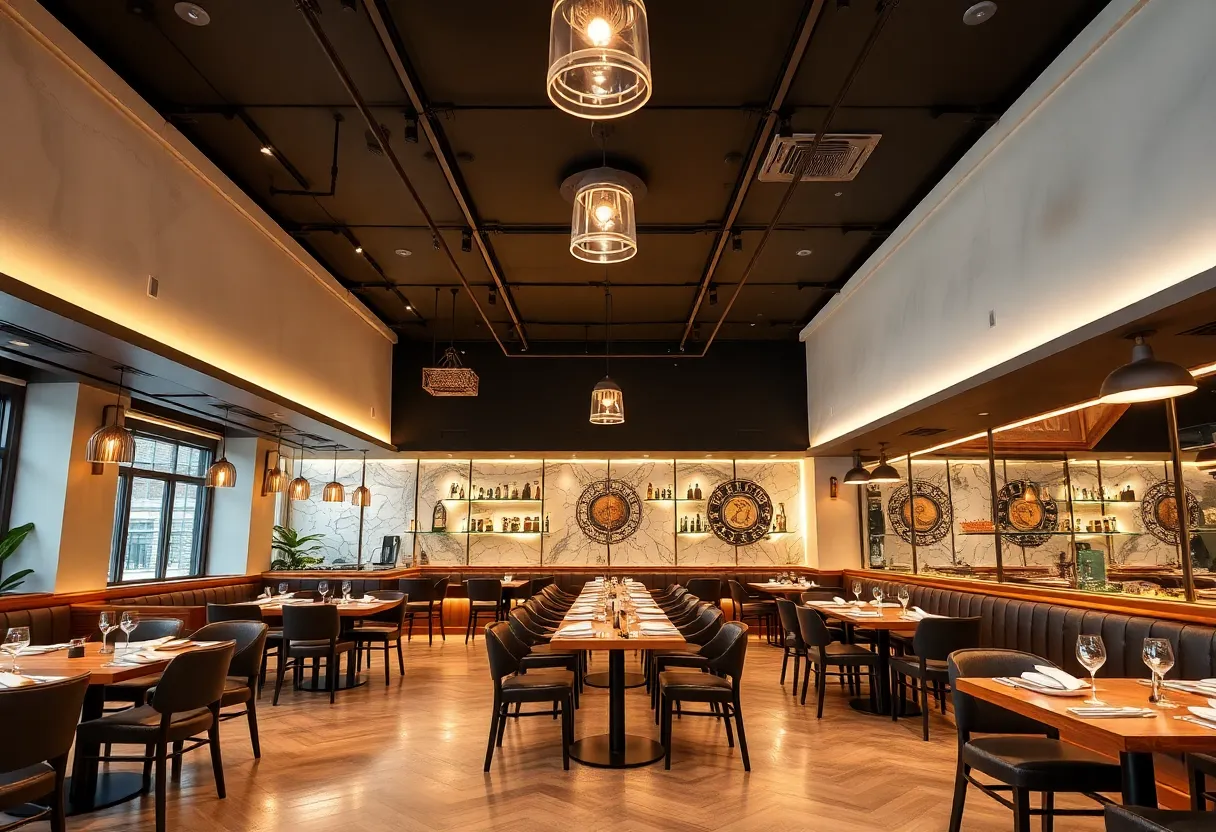 Renovated interior of Fratelli's restaurant in Winston-Salem