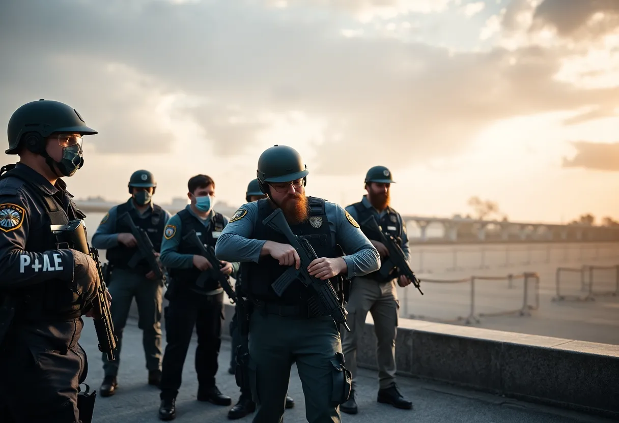 Law enforcement collaborating to capture fugitives