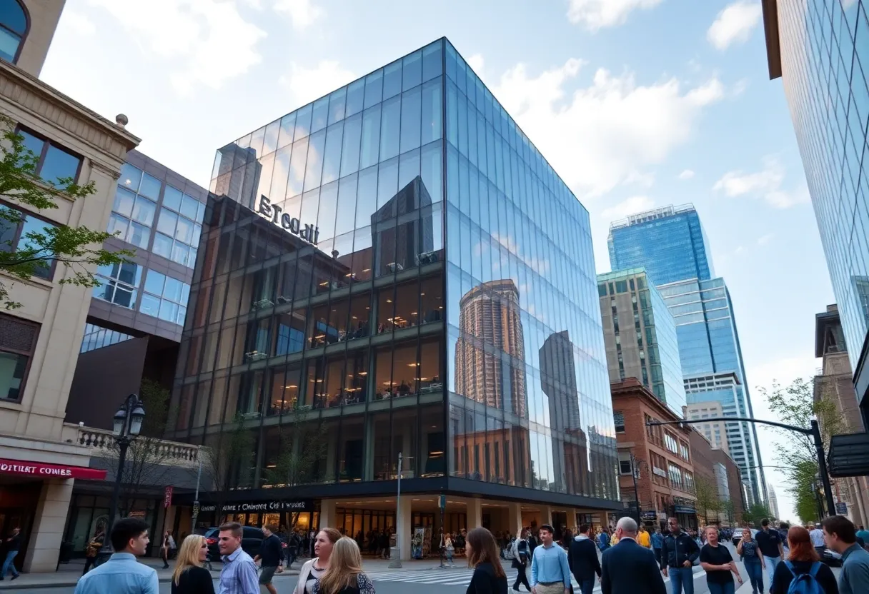 Exterior view of John Buys Your House's new office in Uptown Charlotte