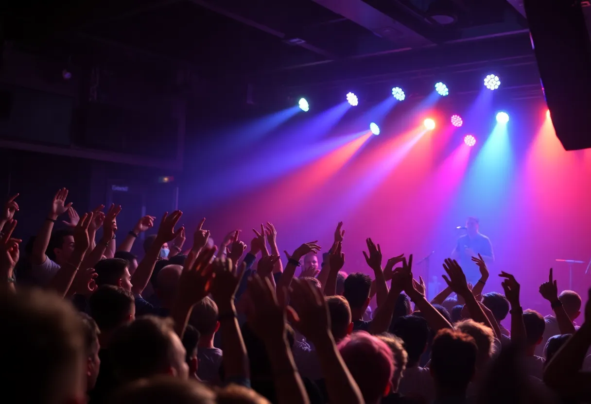Audience enjoying Khamari's R&B concert performance