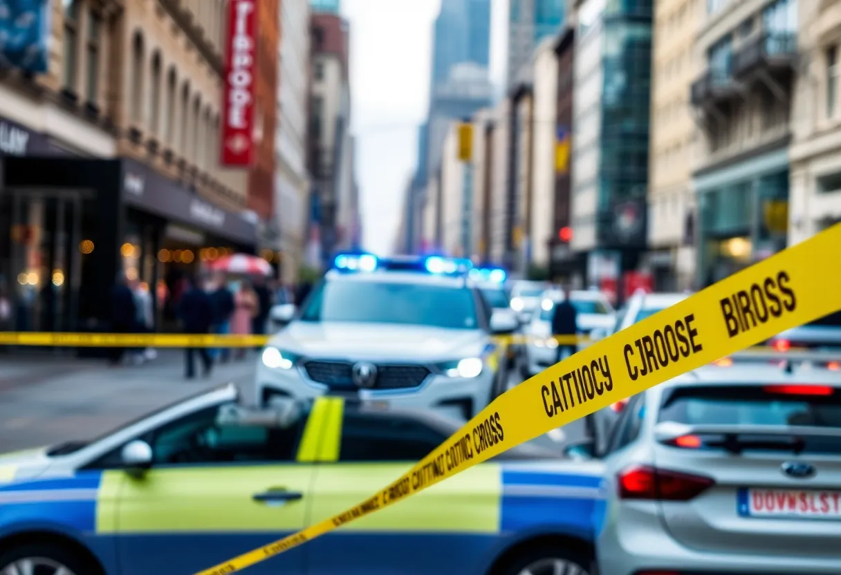 Police activity in a Charlotte neighborhood