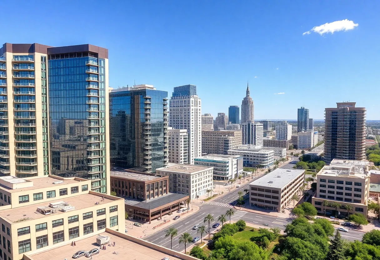 Vibrant mixed-use urban development in the Southeast symbolizing economic growth