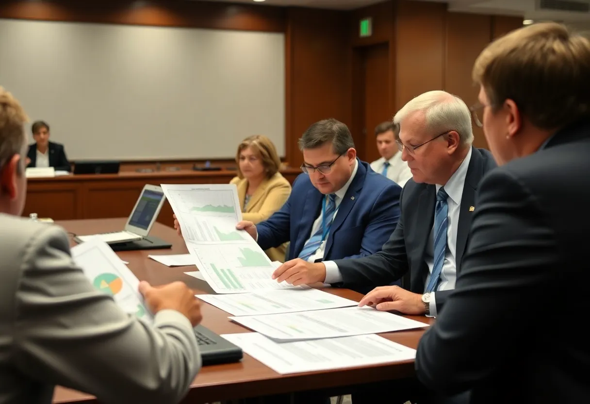 Officials discussing property tax proposals in Port Charlotte