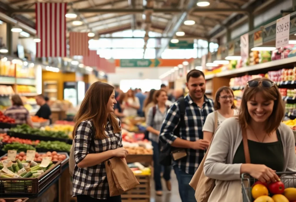 Local market scene in Columbia SC demonstrating price accuracy.