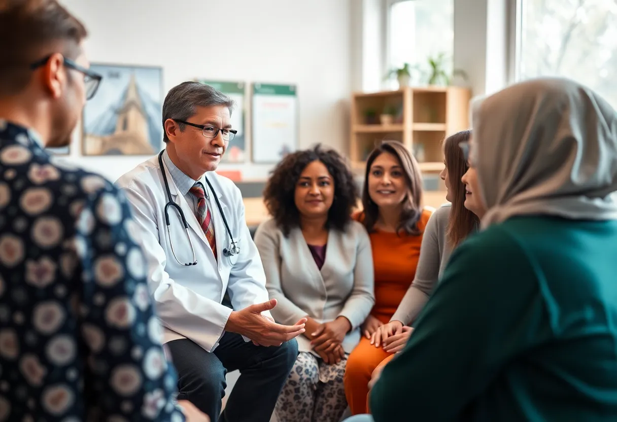 Healthcare professionals collaborating on mental health crisis solutions
