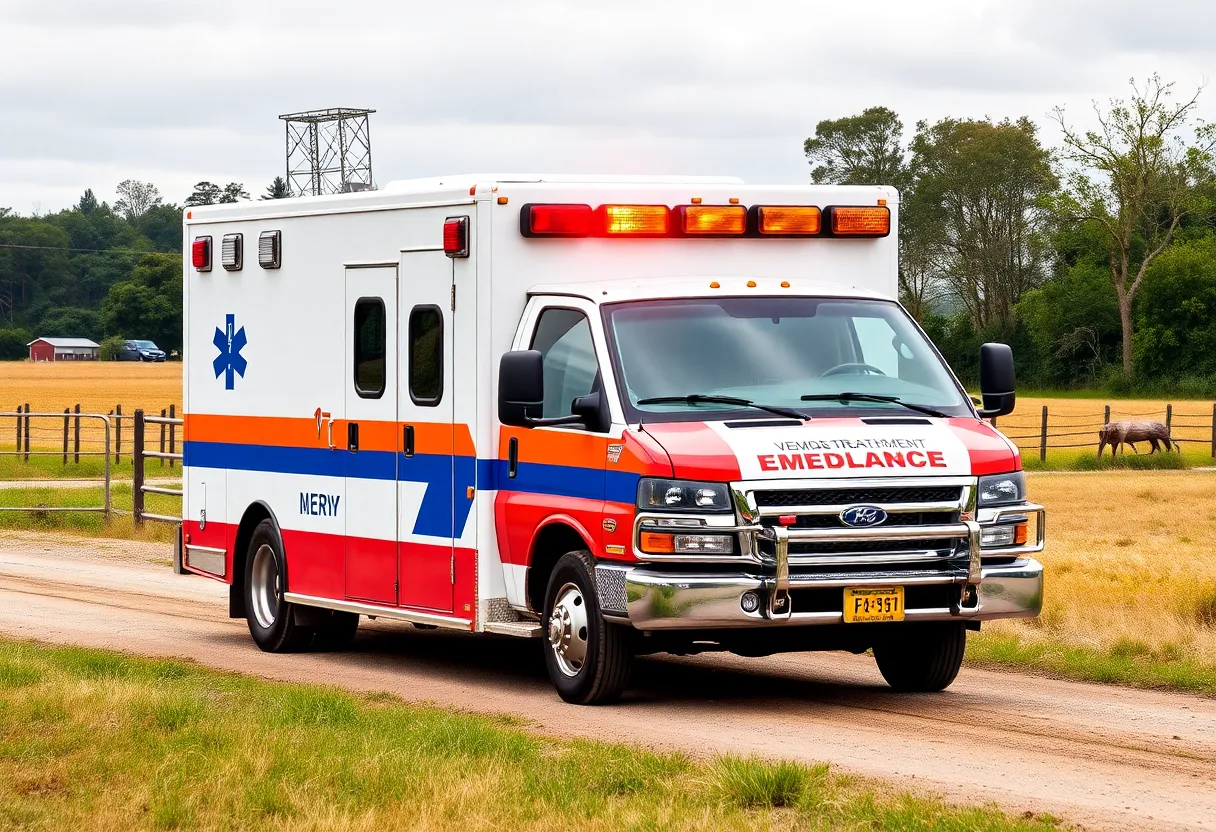 Emergency medical service vehicle with whole blood equipment