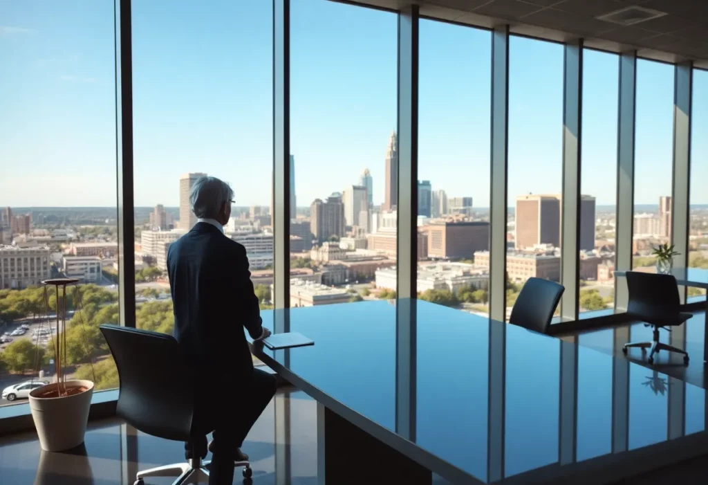 Exterior view of the new Turner Padget law office in Charlotte, North Carolina.