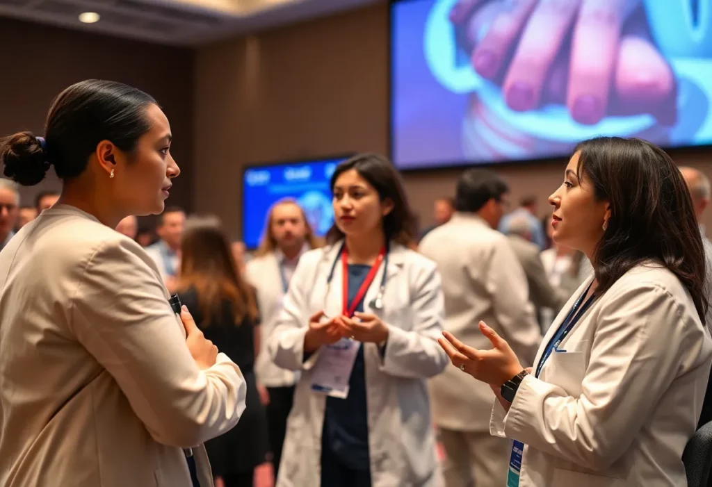 Healthcare professionals at a wound care innovation summit