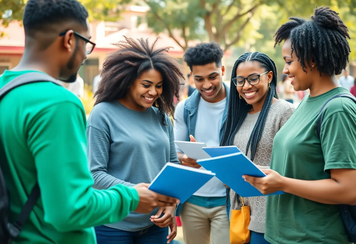 Young adults participating in community building activities during the LIFE Tour