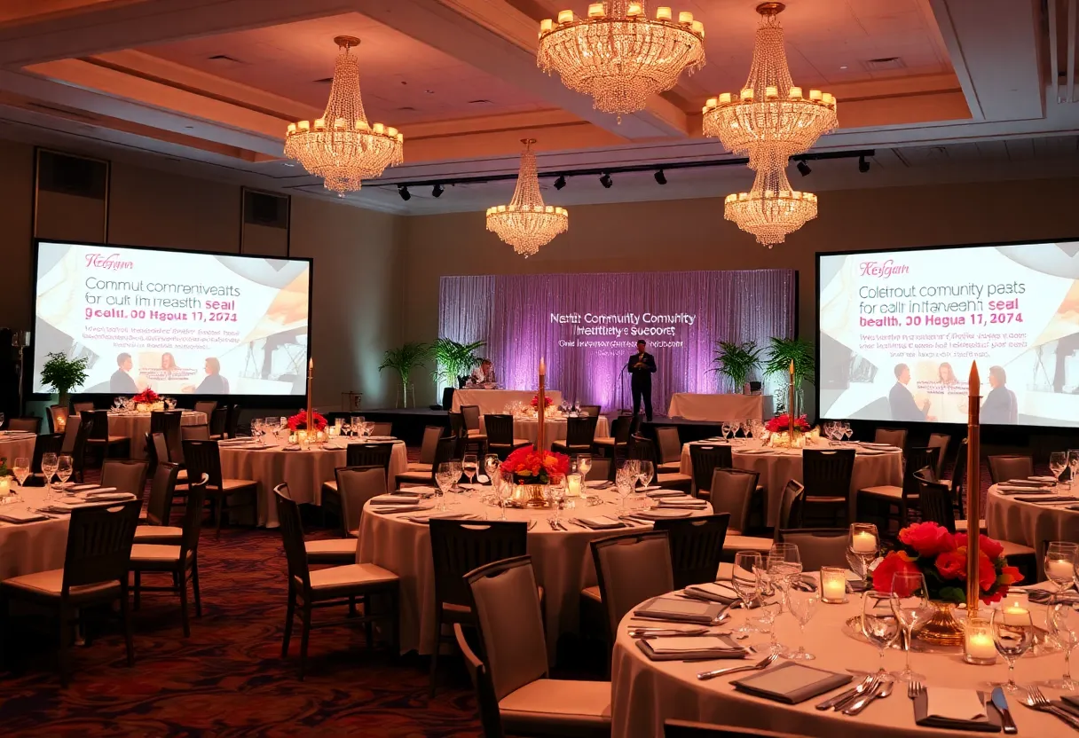 Elegant gala event setup for the Breakthrough T1D Gala