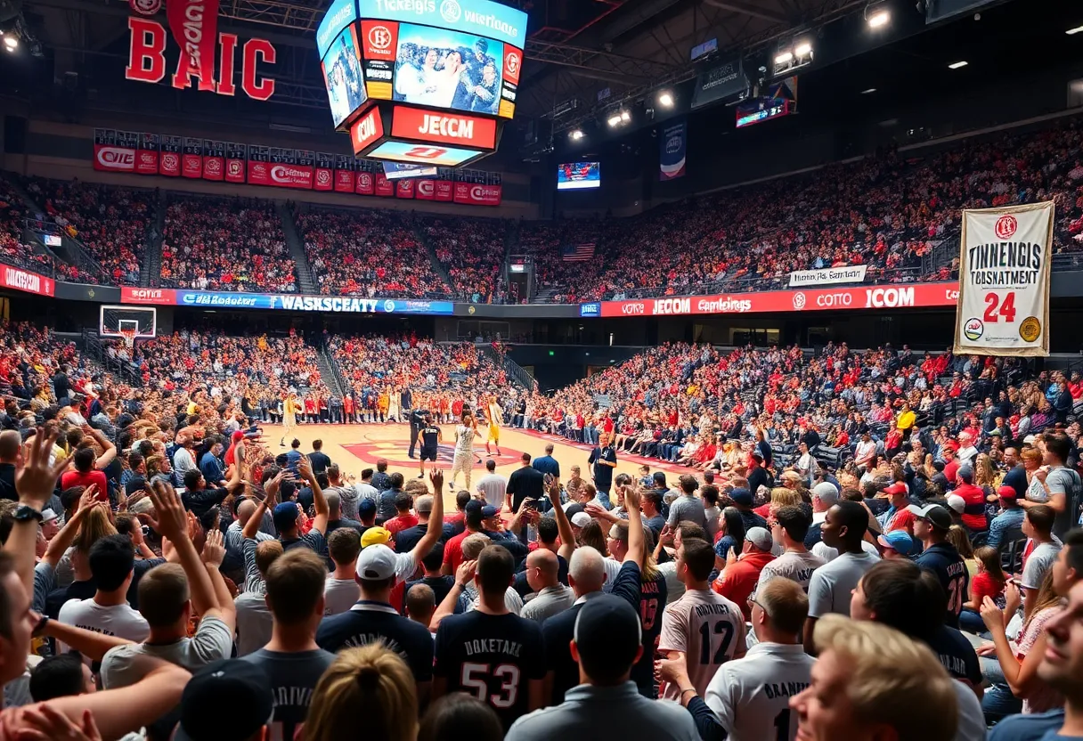 Crowd at the ACC Men's Basketball Tournament in Charlotte
