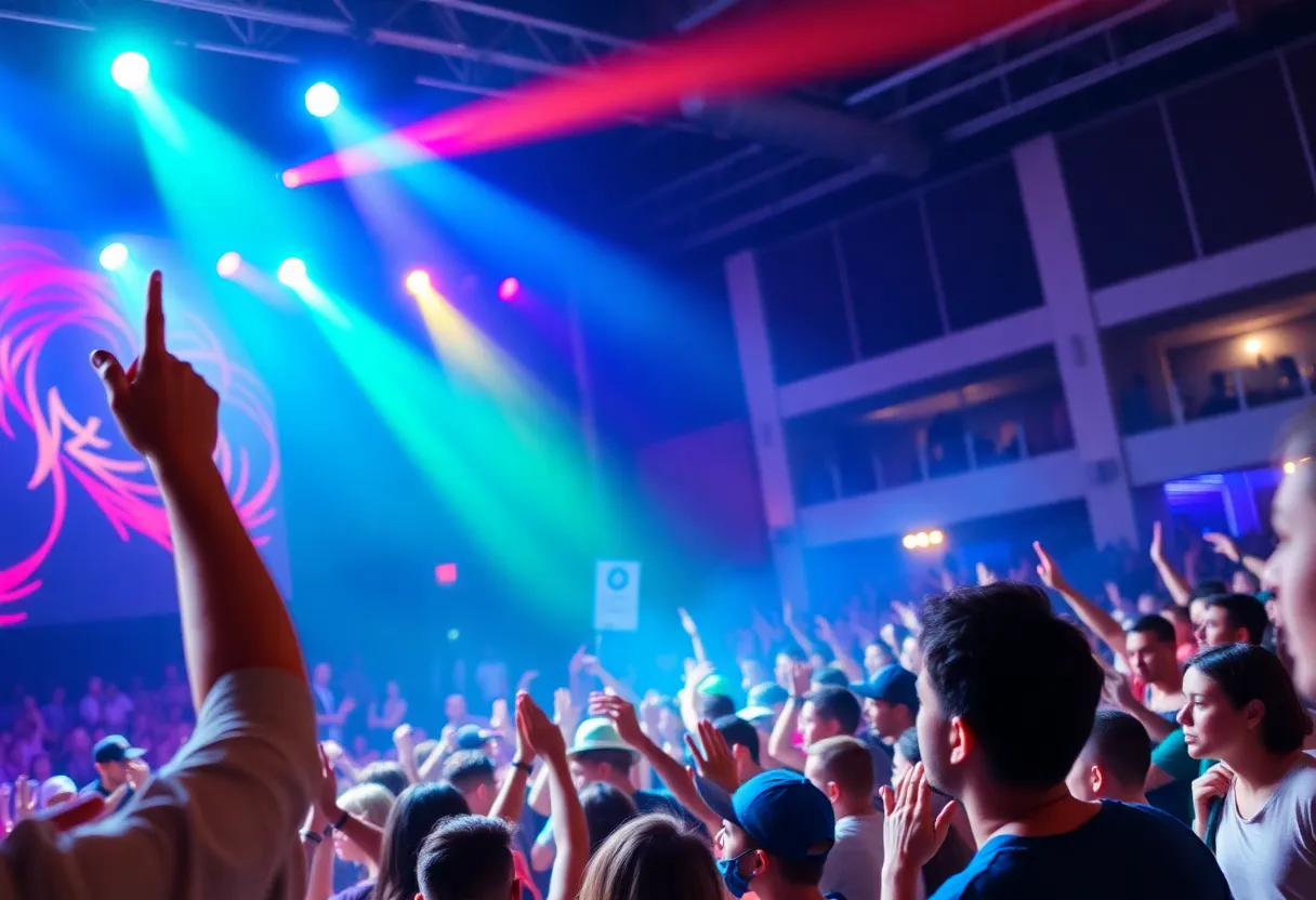 Audience enjoying a live concert performance in Charlotte