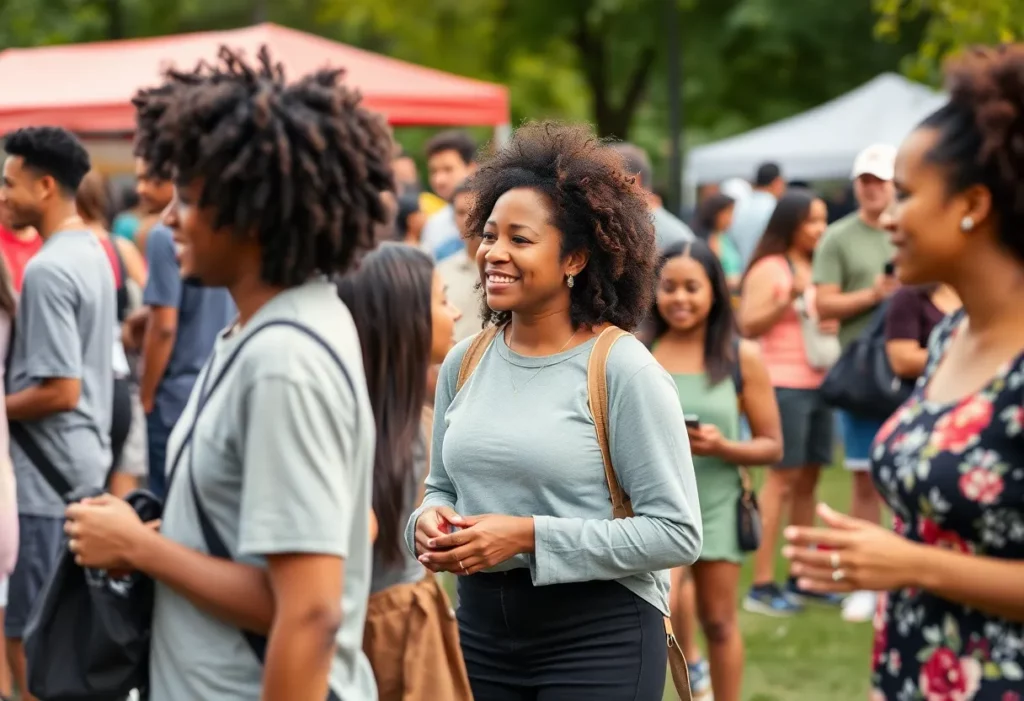 Community gathering in Charlotte showcasing local engagement activities