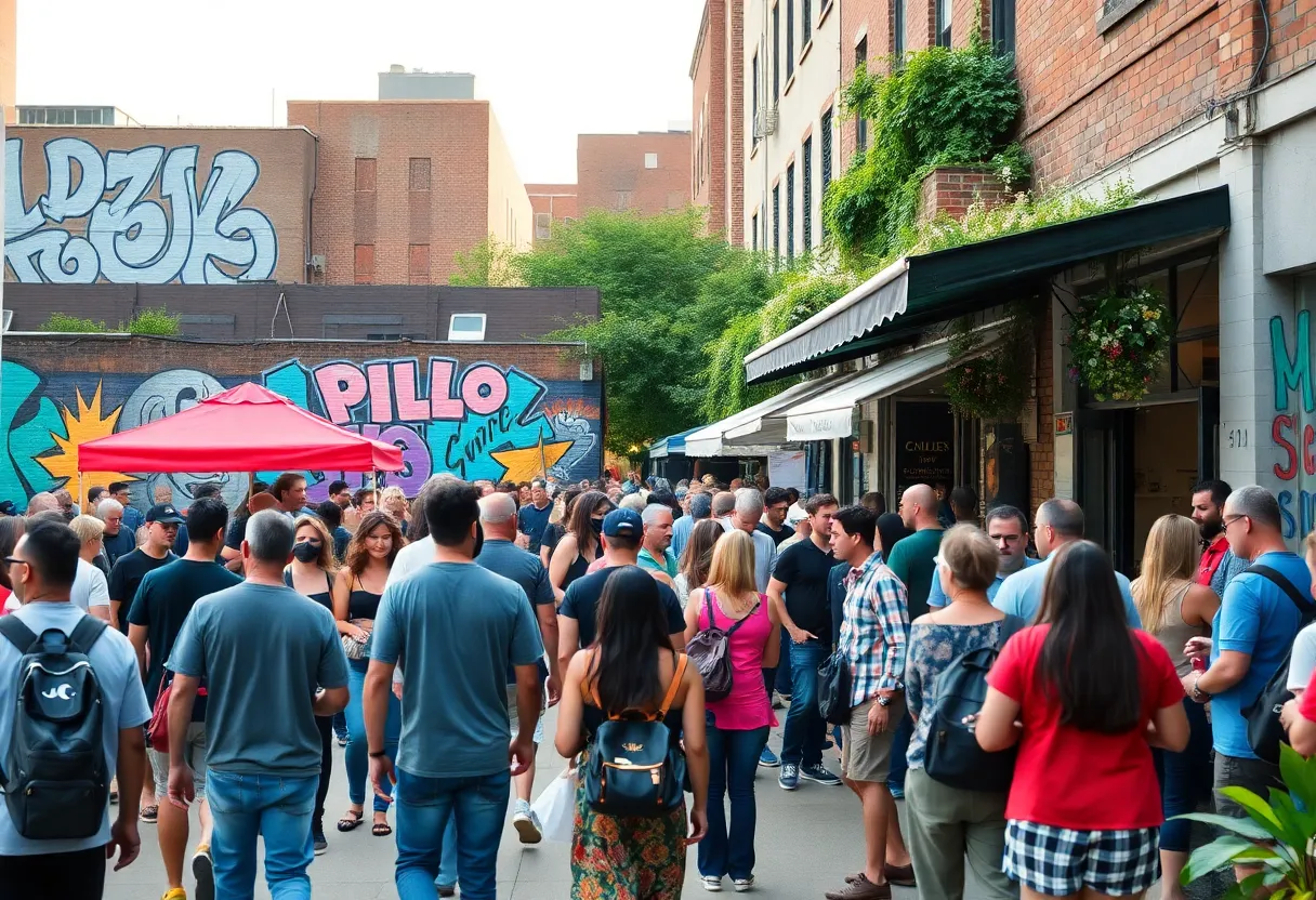 Charlotte residents participating in community activities