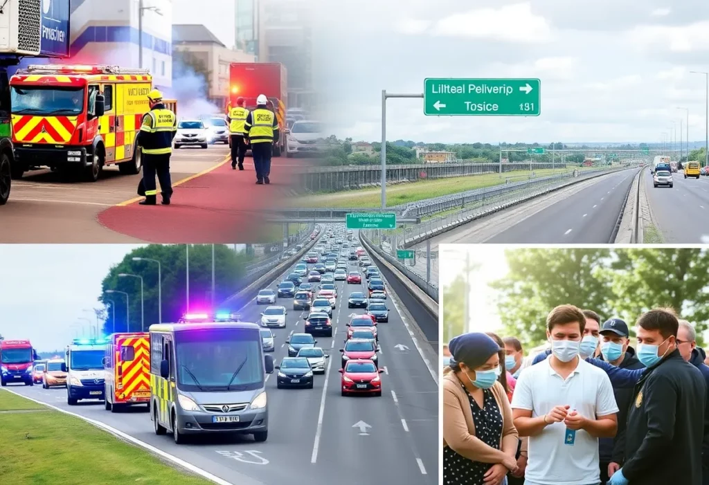 Emergency response team in Charlotte dealing with incidents.