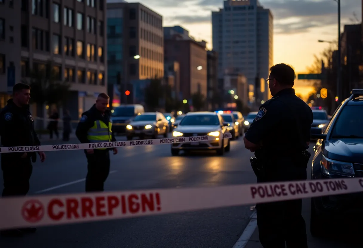 Charlotte police investigating a crime scene