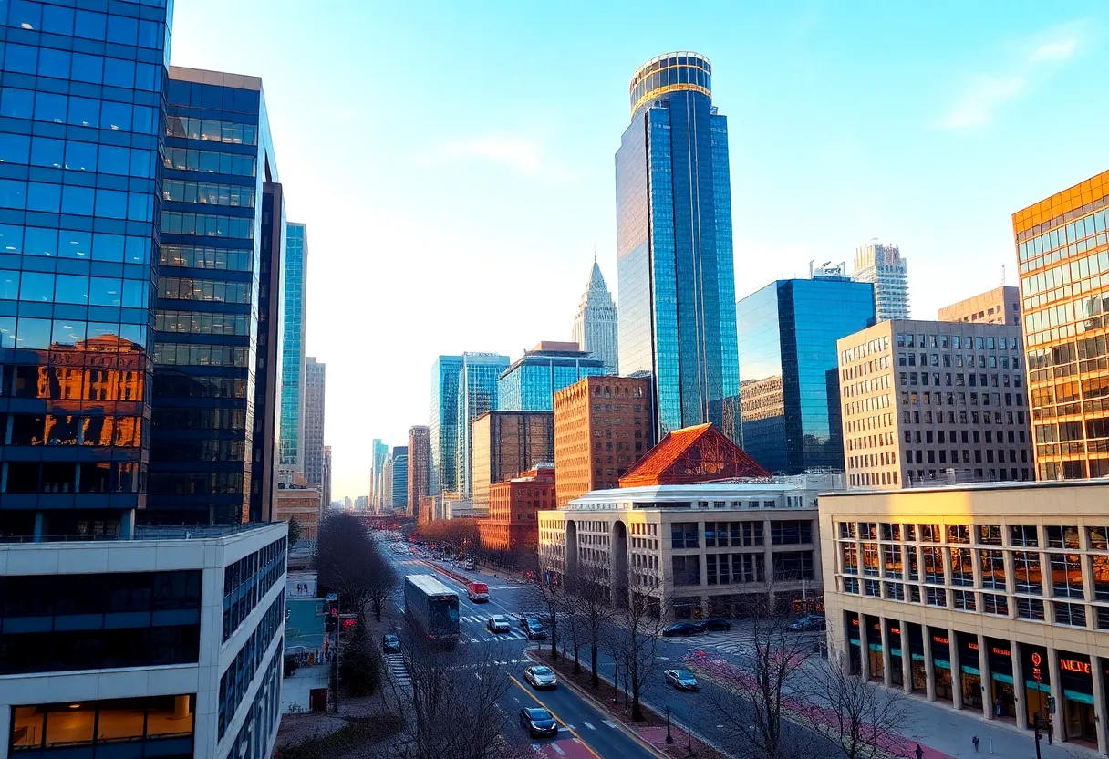 Cityscape of Charlotte reflecting economic growth and innovation.