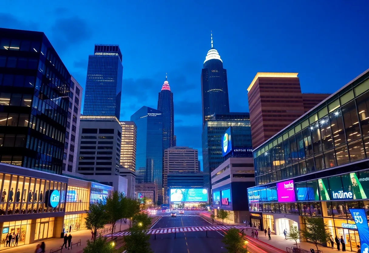 Cityscape of Charlotte highlighting economic growth and innovation