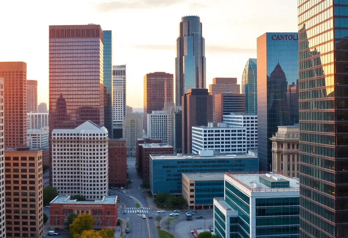 Skyline view of Charlotte NC illustrating economic resilience