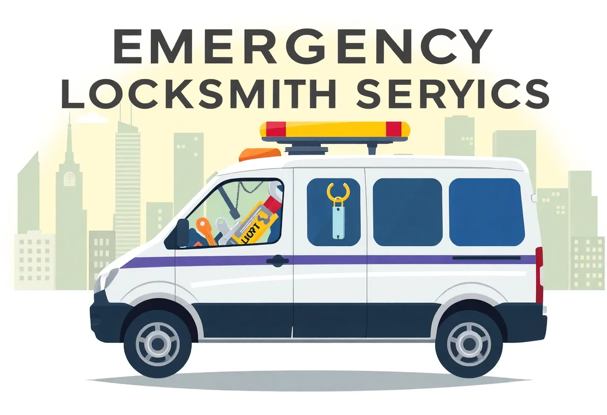Locksmith van providing emergency services in Charlotte