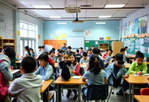 Students participating in activities at Charlotte-Mecklenburg Schools