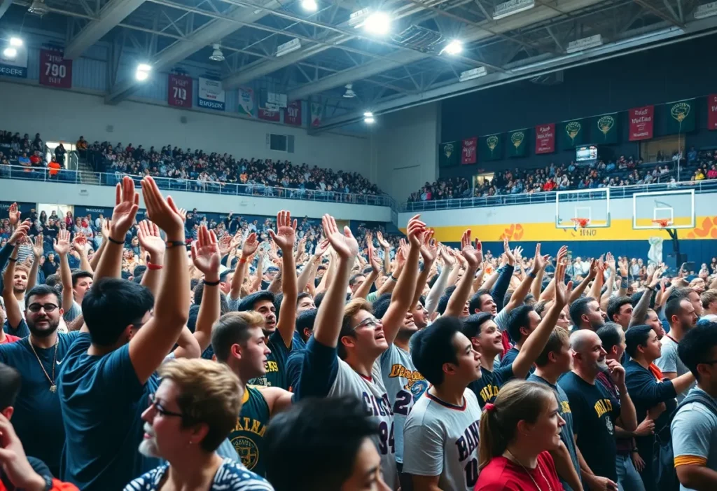 Crowd cheering at the NBA All-Star 2026 in Charlotte