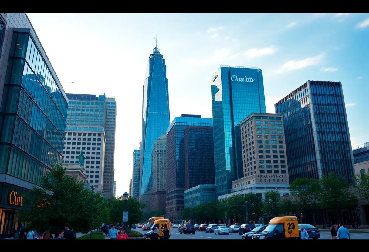 Downtown Charlotte showcasing a vibrant business landscape