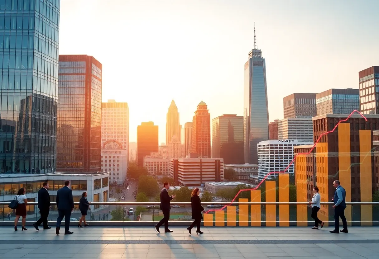 Cityscape of Charlotte, NC showcasing economic growth