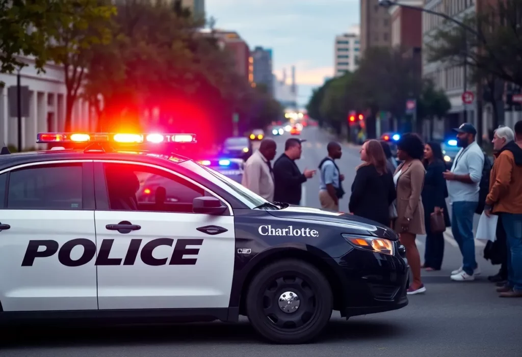 Police presence in Charlotte after shooting incident