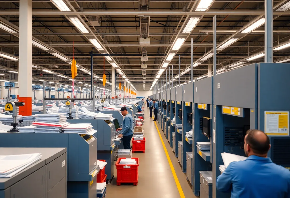 Charlotte USPS regional processing and distribution center