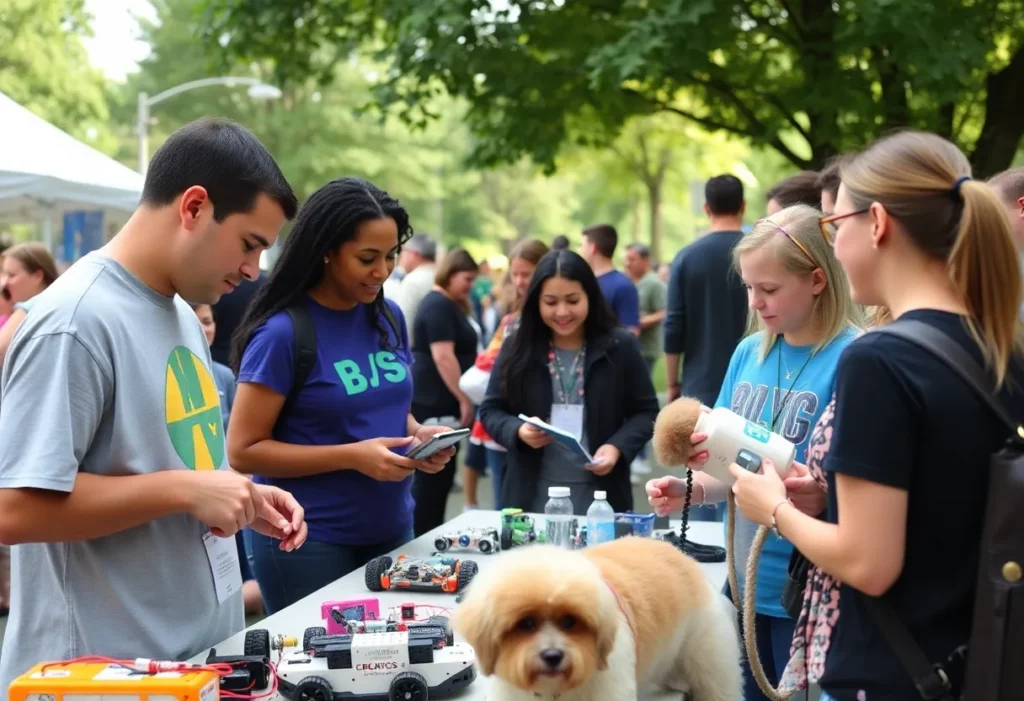 Community members enjoying various events in Charlotte during Valentine's weekend.