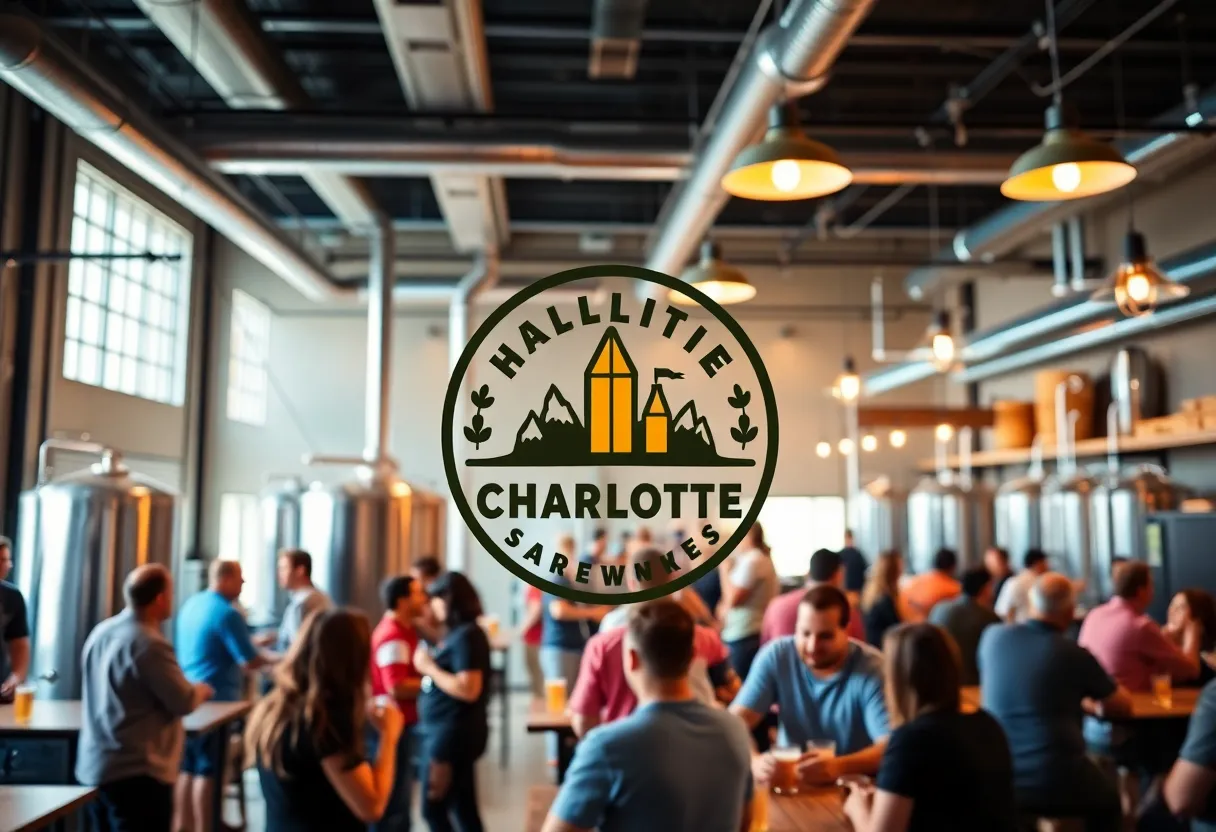 Interior view of Club West Brewing with customers enjoying craft beer.