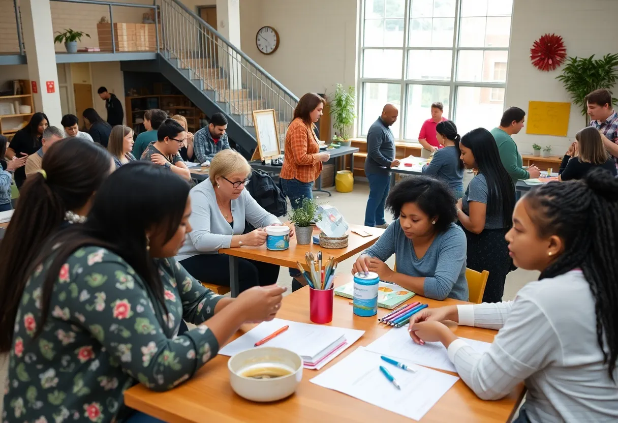People participating in community activities in New Hanover County
