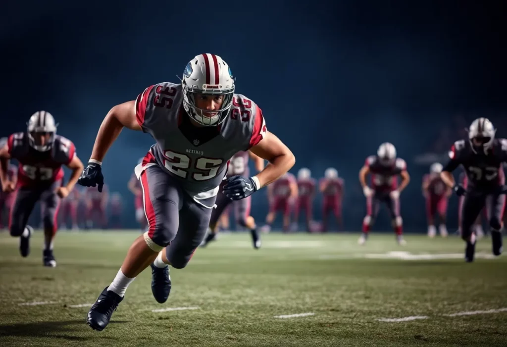 Damaad Lewis during his signing day with NC State Wolfpack