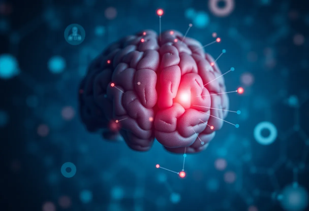 Abstract representation of ethical issues in Alzheimer's diagnosis