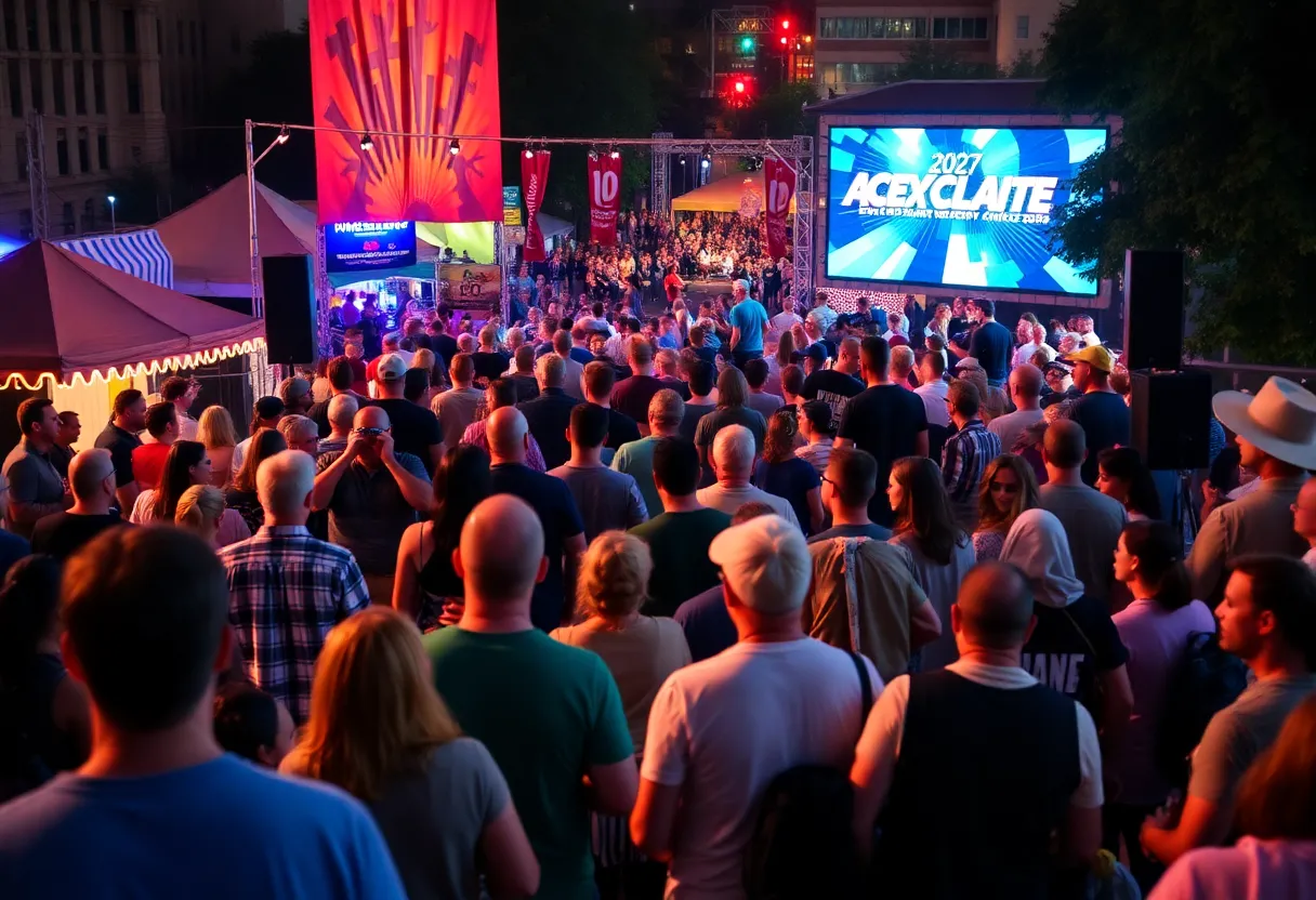 A collage of February events in Charlotte featuring music, art, and sports.