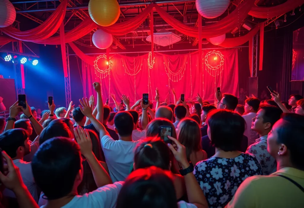 Hillary Duff engaging with fans at her album launch event in Charlotte