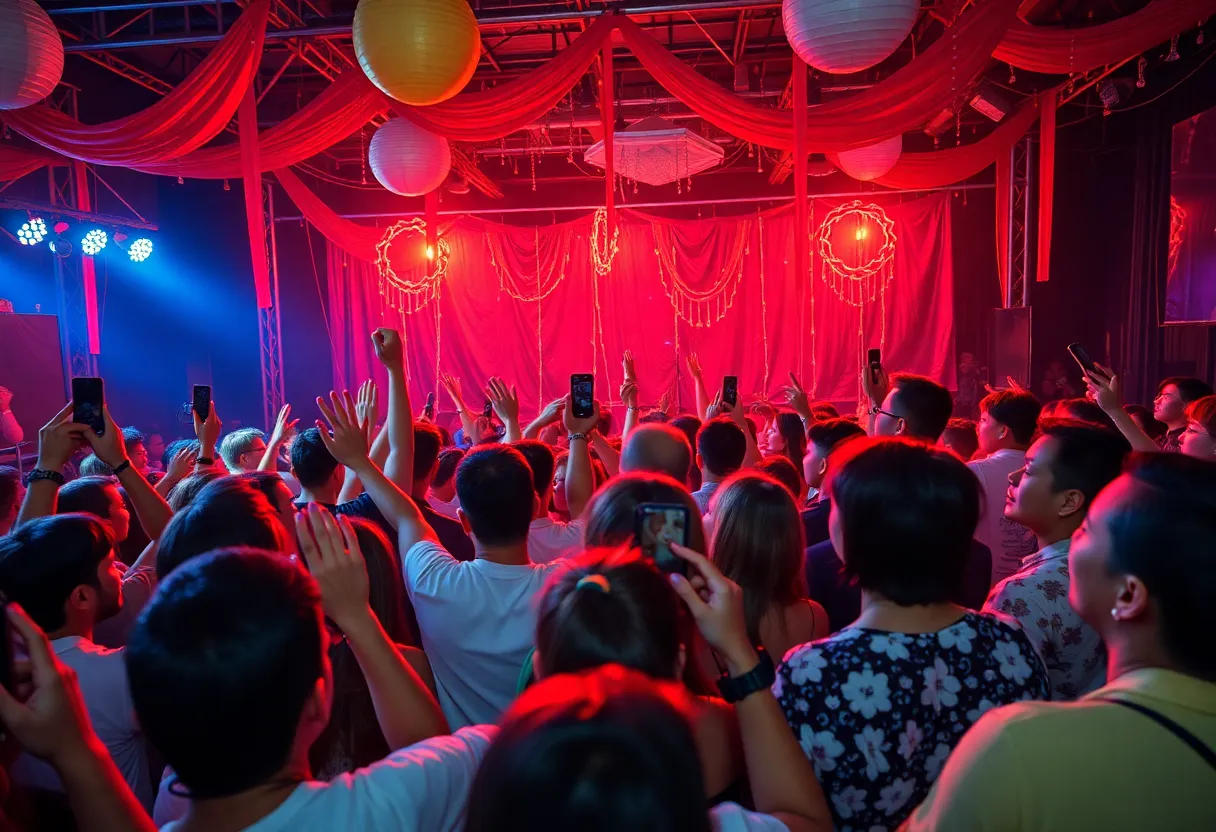 Hillary Duff engaging with fans at her album launch event in Charlotte