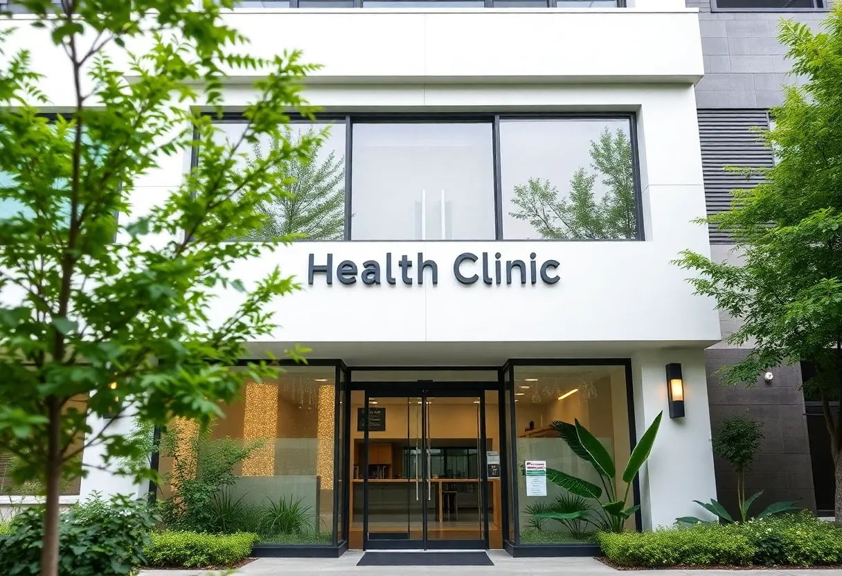 Exterior of His Choice Health clinic in Charlotte