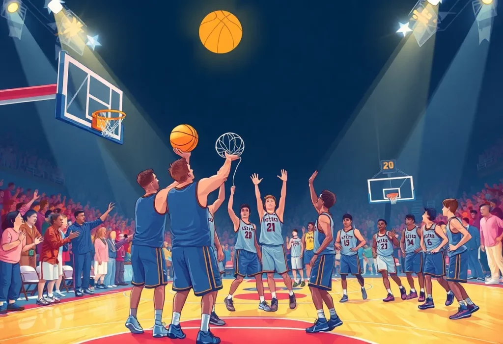 Charlotte Hornets' team celebrating their NBA honors