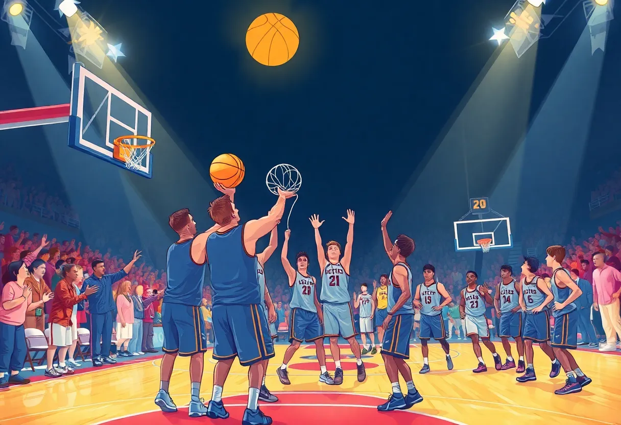 Charlotte Hornets' team celebrating their NBA honors