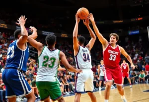 Charlotte Hornets players celebrating their victory