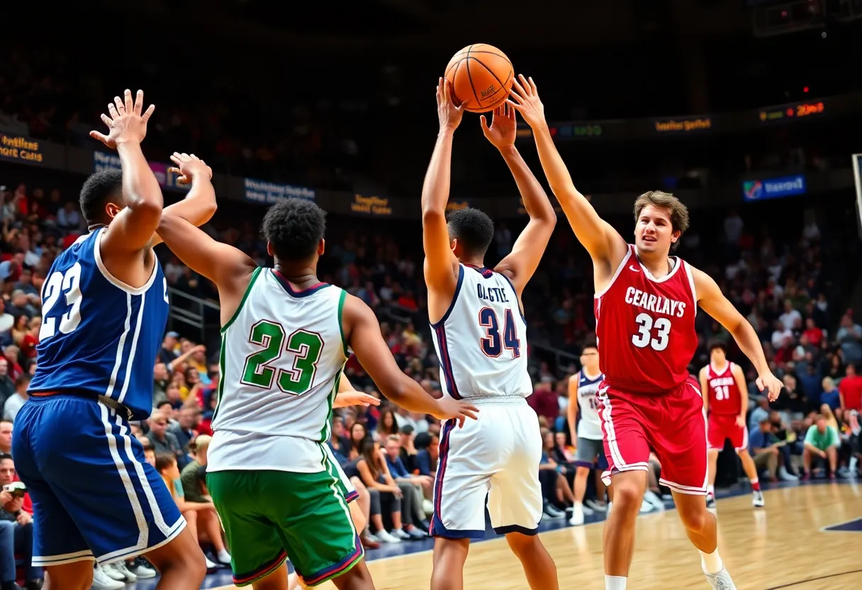Charlotte Hornets players celebrating their victory